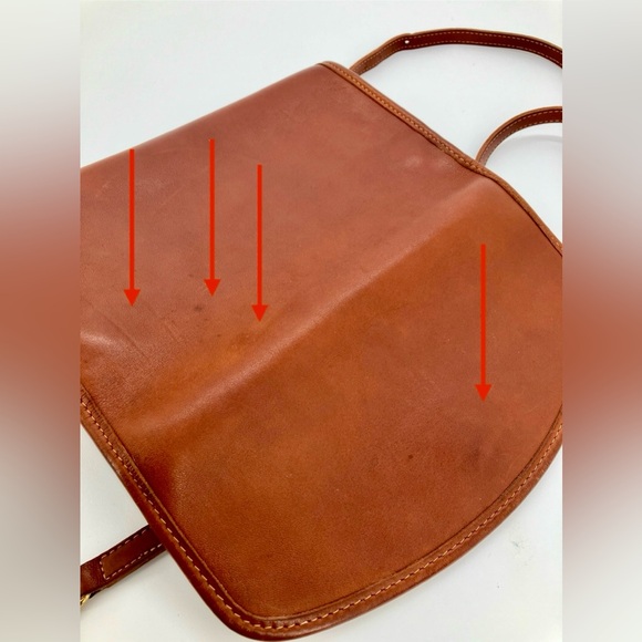 Vintage COACH Brown #9945 Sterling Clutch Leather Bag - Picture 4 of 12